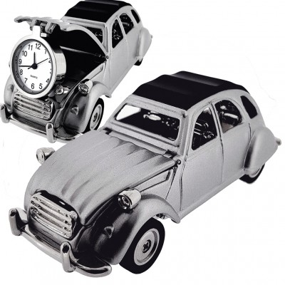 CITROEN 2CV FRENCH VINTAGE CAR COLLECTIBLE MINI DESKTOP CLOCK