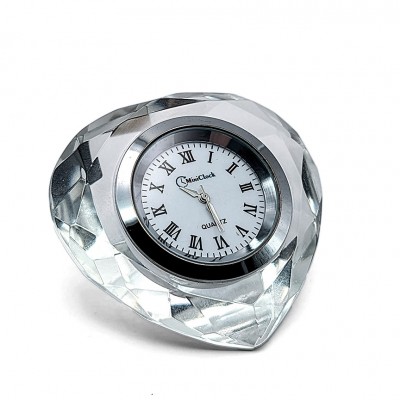 CRYSTAL HEART CLOCK 