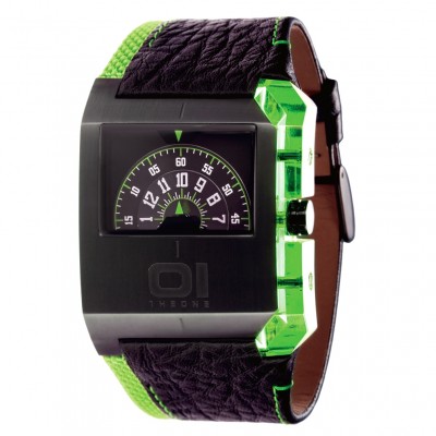 01 THE ONE EDGE WATCH JUMP HOUR ROTATING DISC HANDLESS DESIGNER WATCHES