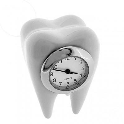 TOOTH MINIATURE MOLAR DENTAL DENTIST ORTHODONTIST COLLECTIBLE MINI CLOCK GIFT
