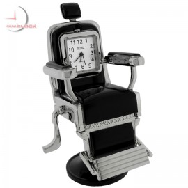 BARBER CHAIR SALON HAIR STYLIST Desktop Mini Clock
