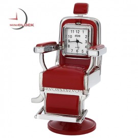 BARBER CHAIR SALON HAIR STYLIST Desktop Mini Clock