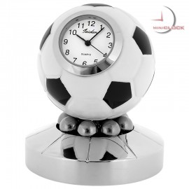 Miniature Clock, SOCCER/FOOTBALL TROPHY w/ Spinning Action