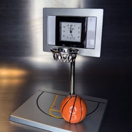 BASKETBALL COURT MINI CLOCK SPORTS MINIATURE