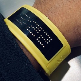 BLACK DICE ~ GURU ~ Multifunction LED Watch - White/Yellow