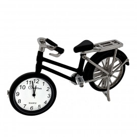 LITTLE BLACK OLD STYLE BIKE MINI DESK CLOCKLITTLE BLACK OLD STYLE BIKE MINI DESK CLOCK