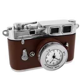 CAMERA 35MM MINIATURE VINTAGE STYLE PHOTOGRAPHY COLLECTIBLE MINI CLOCK