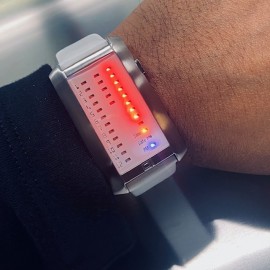LED Watch - 01 THE ONE - IBIZA RIDE - White Leather