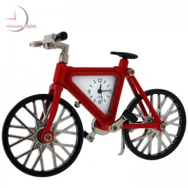 MOUNTAIN BIKE Miniature Desktop Collectible Clock