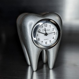 TOOTH MINIATURE MOLAR DENTAL DENTIST ORTHODONTIST COLLECTIBLE MINI CLOCK GIFT