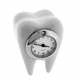 TOOTH MINIATURE MOLAR DENTAL DENTIST ORTHODONTIST COLLECTIBLE MINI CLOCK GIFT