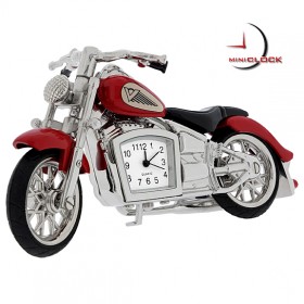 MOTORCYCLE MINIATURE INDIAN STYLE MOTORBIKE COLLECTIBLE MINI CLOCK GIFT IDEA