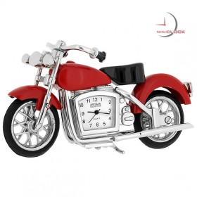 MOTORCYCLE MINIATURE HARLEY STYLE MOTOR BIKE COLLECTIBLE MINI CLOCK