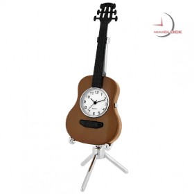 ACOUSTIC GUITAR MINIATURE MUSIC INSTRUMENT COLLECTIBLE MINI CLOCK