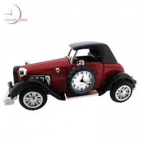 ANTIQUE LUXURY CAR MINIATURE DUSSELDORF COLLECTIBLE MINI CLOCK GIFT