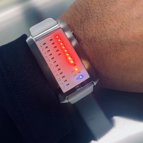 LED Watch - 01 THE ONE - IBIZA RIDE - White Leather