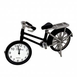 LITTLE BLACK OLD STYLE BIKE MINI DESK CLOCKLITTLE BLACK OLD STYLE BIKE MINI DESK CLOCK