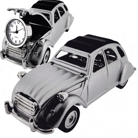 CITROEN 2CV FRENCH VINTAGE CAR COLLECTIBLE MINI DESKTOP CLOCK