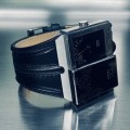 01 THE ONE SLIDER - Dual Time watch - Cog Pattern
