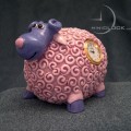 Sheep, Animal  Coin Bank Miniature Clocks, Mini Clock