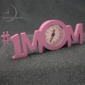 Mini Clocks, Miniature PINK #1 MOM ALARM CLOCK