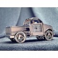 Miniature Clocks, Silver Work Pickup Truck Mini Clock