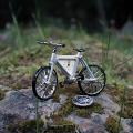 MOUNTAIN BIKE Miniature Desktop Collectible Clock