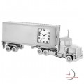 Miniature Clock, Collectible Tractor Trailer SEMI TRUCK