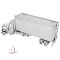 Miniature Clock, Collectible Tractor Trailer SEMI TRUCK