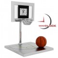 Miniature Clock, Collectible BASKETBALL COURT, BALL & HOOP