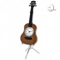 ACOUSTIC GUITAR MINIATURE MUSIC INSTRUMENT COLLECTIBLE MINI CLOCK