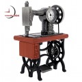 TREADLE SEWING MACHINE MINIATURE VINTAGE STYLE COLLECTIBLE MINI CLOCK GIFT IDEA 