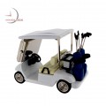 GOLF CART MINIATURE w CLUBS COLLECTIBLE SPORTS MINI DESKTOP CLOCK