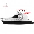 BOAT MINIATURE YACHT COLLECTIBLE MARINE COLLECTIBLE MINI CLOCK