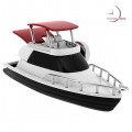 BOAT MINIATURE YACHT COLLECTIBLE MARINE COLLECTIBLE MINI CLOCK