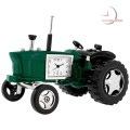 Mini Clock, Vintage Green FARM TRACTOR w/ Moving Wheels