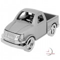 Miniature Clocks, Silver Work Pickup Truck Mini Clock