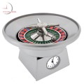 ROULETTE WHEEL Casino Miniature Collectible Clock - Real Action!