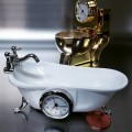 Clawfoot Bathtub Mini Clock Instagram Photo