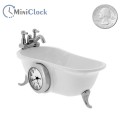 CLAWFOOT BATHTUB VINTAGE STYLE MINIATURE COLLECTIBLE MINI CLOCK GIFT sz