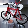 MOUNTAIN BIKE Miniature Desktop Collectible Clock