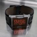 boxy led watch orange 