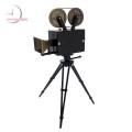 Miniature Antique MOVIE CAMERA Collectible Desktop Clock