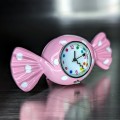 PINK CANDY BON BON MINI CLOCK GIFT MINIATURE DESK CLOCK
