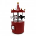 MINIATURE VINTAGE CAROUSEL DESK CLOCK 