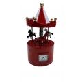 MINIATURE VINTAGE CAROUSEL DESK CLOCK 
