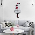 CREATIVE CAT WAGGING TAIL WALL CLOCK HOME DECOR DESIGN