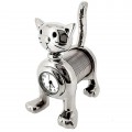 SPRING CAT MINI CLOCK BIZ CARD MEMO HOLDER COLLECTIBLE DESKTOP GIFT