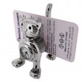 SPRING CAT MINI CLOCK BIZ CARD MEMO HOLDER COLLECTIBLE DESKTOP GIFT