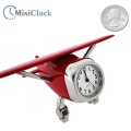 CESSNA AIRPLANE MINIATURE PLANE AVIATION FLIGHT PILOT COLLECTIBLE MINI CLOCK 